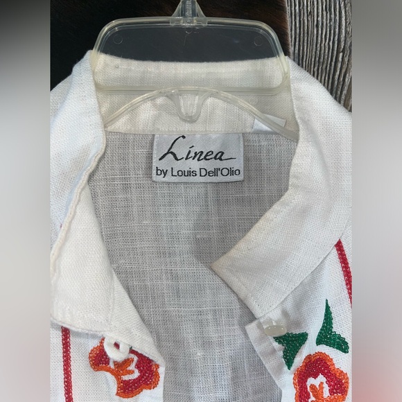 Linea Louis Dell’Olio size XS bright embroidered white super cute jacket - Picture 4 of 9